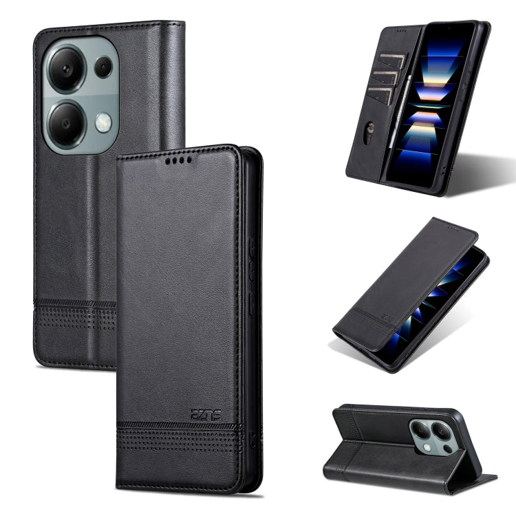 AZNS Magnetic Calf Texture Flip Leather Phone Case, For Xiaomi Redmi Turbo 3, For Xiaomi Redmi Note 13 Pro 4G, For Xiaomi Redmi Note 13 4G, For Xiaomi Redmi K70E