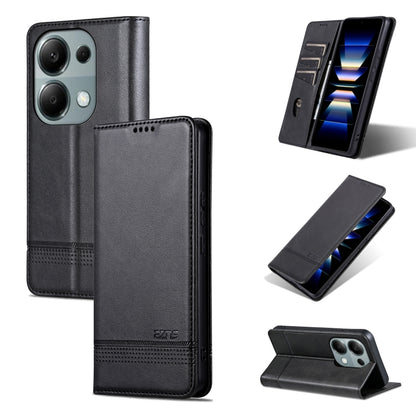 AZNS Magnetic Calf Texture Flip Leather Phone Case, For Xiaomi Redmi Turbo 3, For Xiaomi Redmi Note 13 Pro 4G, For Xiaomi Redmi Note 13 4G, For Xiaomi Redmi K70E