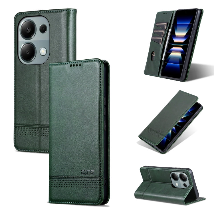 AZNS Magnetic Calf Texture Flip Leather Phone Case, For Xiaomi Redmi Turbo 3, For Xiaomi Redmi Note 13 Pro 4G, For Xiaomi Redmi Note 13 4G, For Xiaomi Redmi K70E