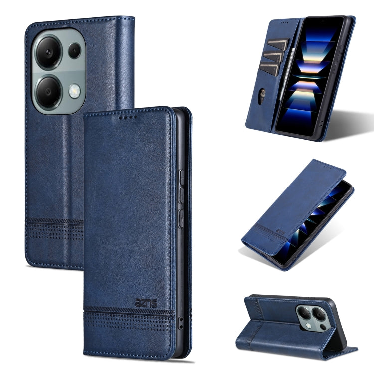 AZNS Magnetic Calf Texture Flip Leather Phone Case, For Xiaomi Redmi Turbo 3, For Xiaomi Redmi Note 13 Pro 4G, For Xiaomi Redmi Note 13 4G, For Xiaomi Redmi K70E