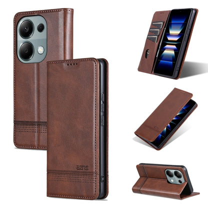 AZNS Magnetic Calf Texture Flip Leather Phone Case, For Xiaomi Redmi Turbo 3, For Xiaomi Redmi Note 13 Pro 4G, For Xiaomi Redmi Note 13 4G, For Xiaomi Redmi K70E