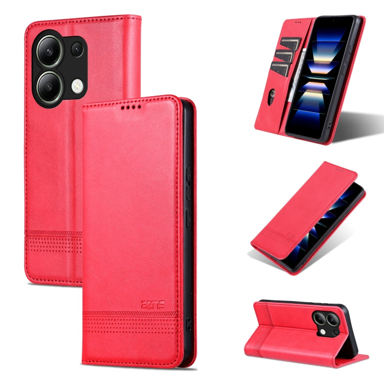 AZNS Magnetic Calf Texture Flip Leather Phone Case, For Xiaomi Redmi Turbo 3, For Xiaomi Redmi Note 13 Pro 4G, For Xiaomi Redmi Note 13 4G, For Xiaomi Redmi K70E