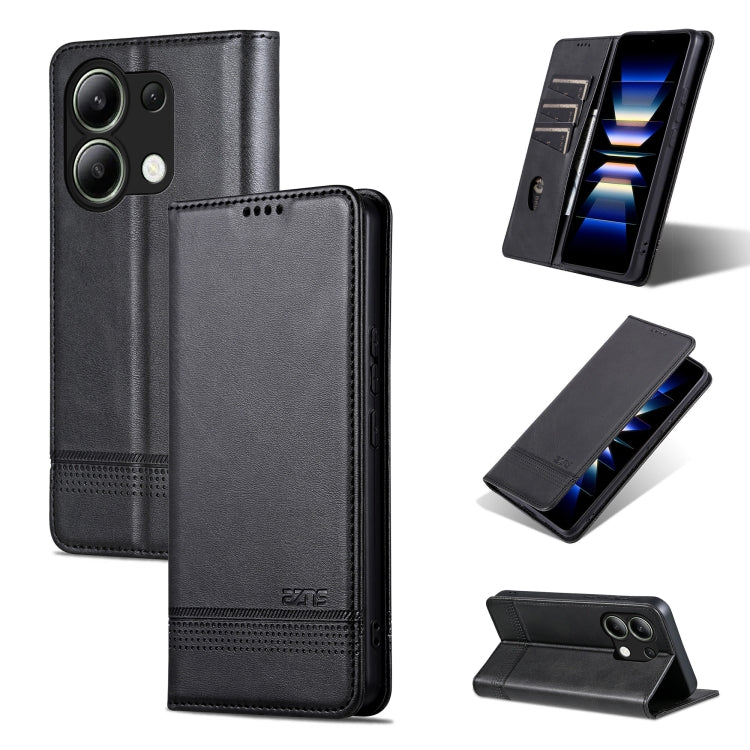AZNS Magnetic Calf Texture Flip Leather Phone Case, For Xiaomi Redmi Turbo 3, For Xiaomi Redmi Note 13 Pro 4G, For Xiaomi Redmi Note 13 4G, For Xiaomi Redmi K70E