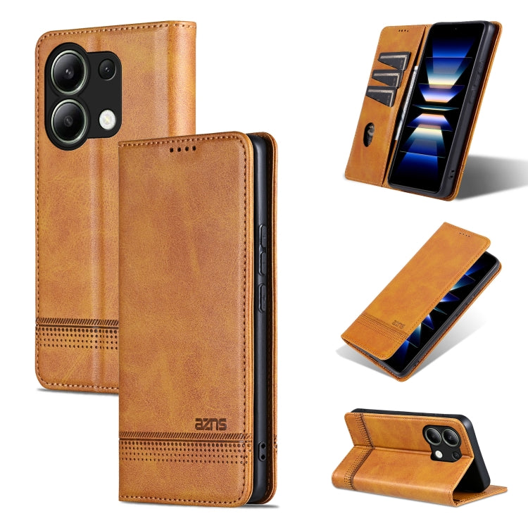 AZNS Magnetic Calf Texture Flip Leather Phone Case, For Xiaomi Redmi Turbo 3, For Xiaomi Redmi Note 13 Pro 4G, For Xiaomi Redmi Note 13 4G, For Xiaomi Redmi K70E