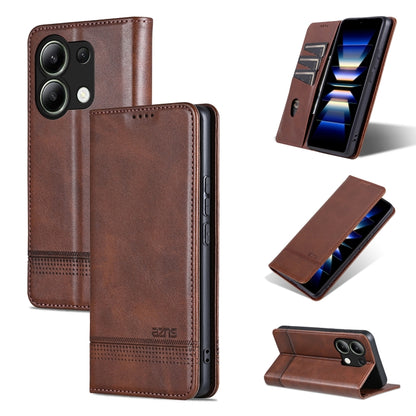 AZNS Magnetic Calf Texture Flip Leather Phone Case, For Xiaomi Redmi Turbo 3, For Xiaomi Redmi Note 13 Pro 4G, For Xiaomi Redmi Note 13 4G, For Xiaomi Redmi K70E
