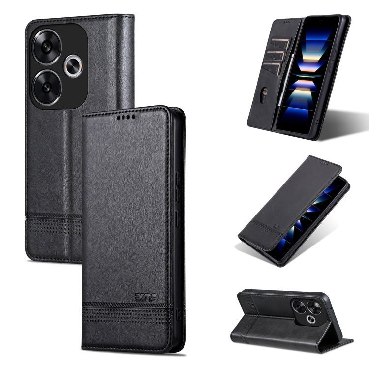 AZNS Magnetic Calf Texture Flip Leather Phone Case, For Xiaomi Redmi Turbo 3, For Xiaomi Redmi Note 13 Pro 4G, For Xiaomi Redmi Note 13 4G, For Xiaomi Redmi K70E