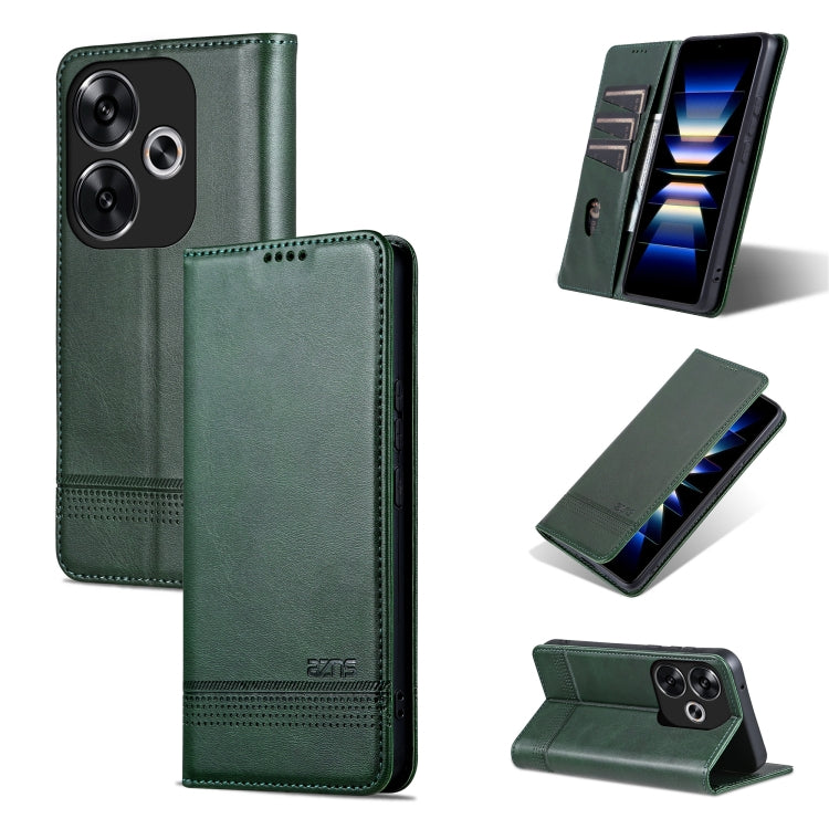 AZNS Magnetic Calf Texture Flip Leather Phone Case, For Xiaomi Redmi Turbo 3, For Xiaomi Redmi Note 13 Pro 4G, For Xiaomi Redmi Note 13 4G, For Xiaomi Redmi K70E