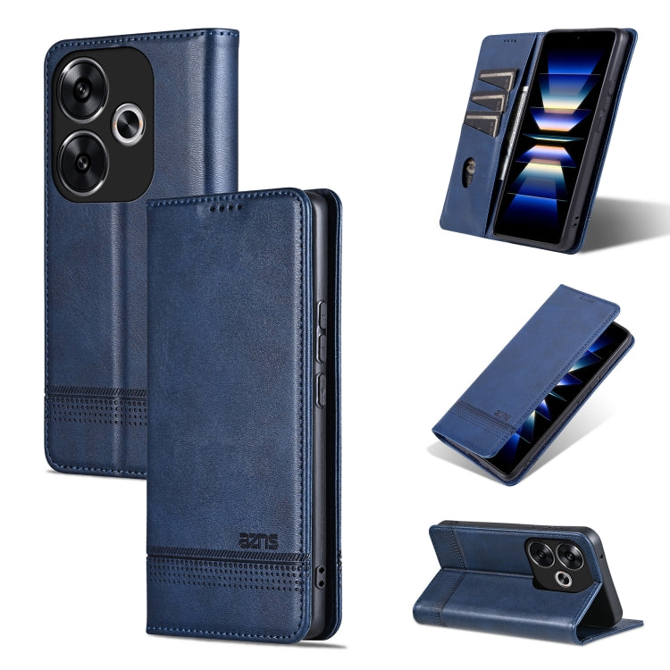 AZNS Magnetic Calf Texture Flip Leather Phone Case, For Xiaomi Redmi Turbo 3, For Xiaomi Redmi Note 13 Pro 4G, For Xiaomi Redmi Note 13 4G, For Xiaomi Redmi K70E