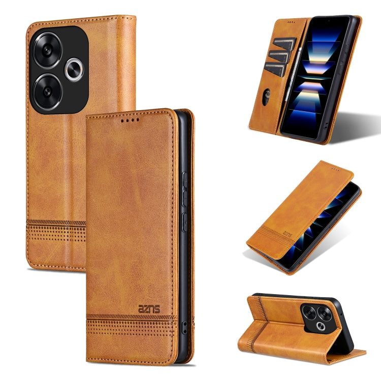 AZNS Magnetic Calf Texture Flip Leather Phone Case, For Xiaomi Redmi Turbo 3, For Xiaomi Redmi Note 13 Pro 4G, For Xiaomi Redmi Note 13 4G, For Xiaomi Redmi K70E