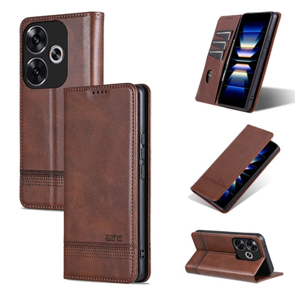 AZNS Magnetic Calf Texture Flip Leather Phone Case, For Xiaomi Redmi Turbo 3, For Xiaomi Redmi Note 13 Pro 4G, For Xiaomi Redmi Note 13 4G, For Xiaomi Redmi K70E