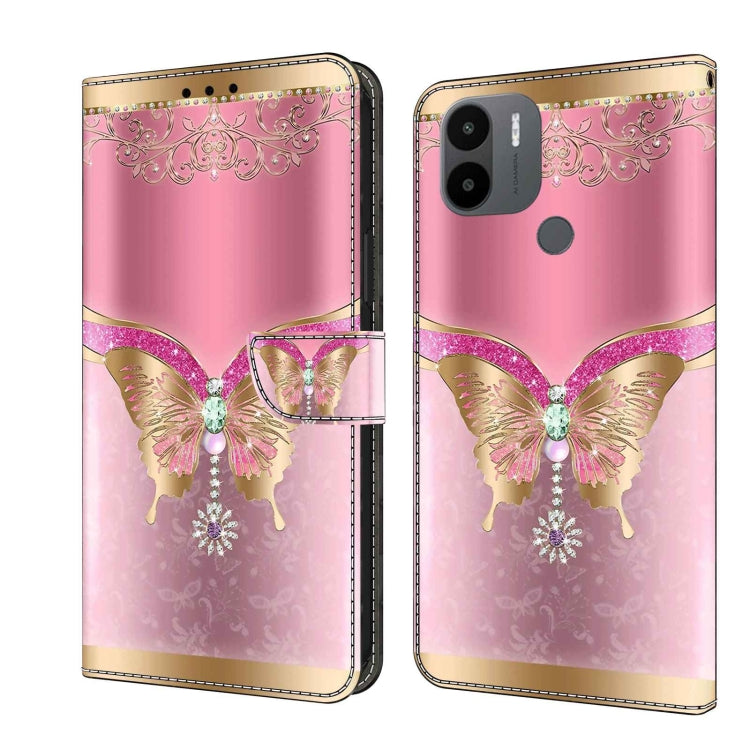 Crystal 3D Shockproof Protective Leather Phone Case, For Xiaomi Redmi A1+ / A2 / A2+