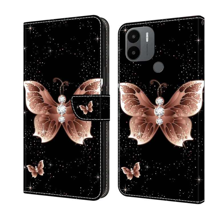 Crystal 3D Shockproof Protective Leather Phone Case, For Xiaomi Redmi A1+ / A2 / A2+