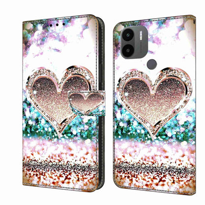 Crystal 3D Shockproof Protective Leather Phone Case, For Xiaomi Redmi A1+ / A2 / A2+