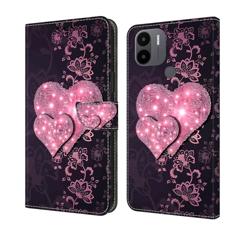 Crystal 3D Shockproof Protective Leather Phone Case, For Xiaomi Redmi A1+ / A2 / A2+