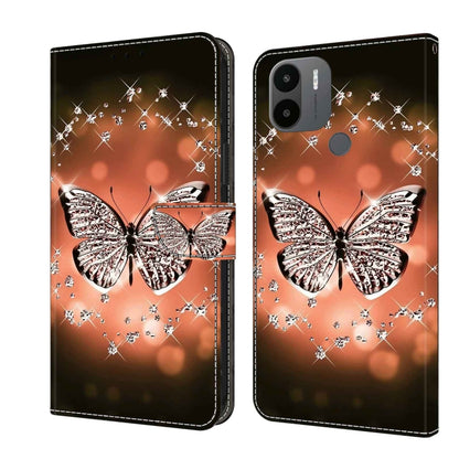 Crystal 3D Shockproof Protective Leather Phone Case, For Xiaomi Redmi A1+ / A2 / A2+