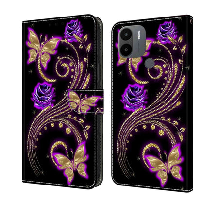 Crystal 3D Shockproof Protective Leather Phone Case, For Xiaomi Redmi A1+ / A2 / A2+