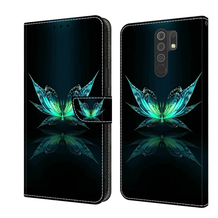 Crystal 3D Shockproof Protective Leather Phone Case, For Xiaomi Redmi 9