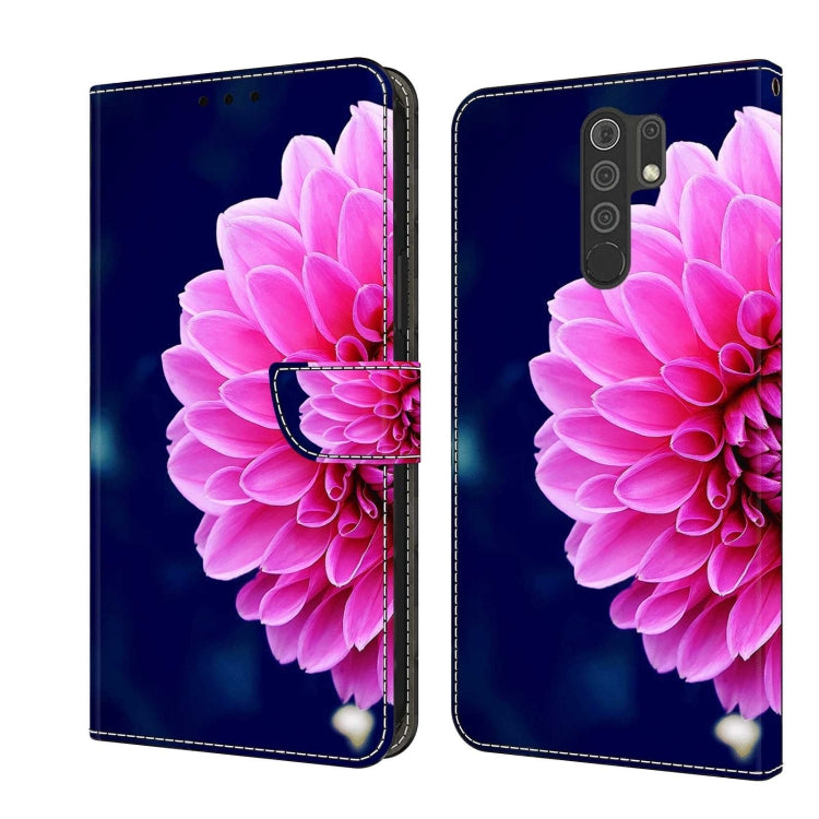 Crystal 3D Shockproof Protective Leather Phone Case, For Xiaomi Redmi 9