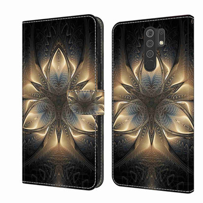Crystal 3D Shockproof Protective Leather Phone Case, For Xiaomi Redmi 9