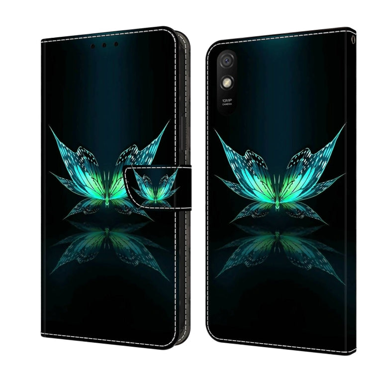 Crystal 3D Shockproof Protective Leather Phone Case, For Xiaomi Redmi 9A
