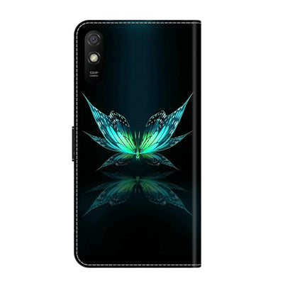 Crystal 3D Shockproof Protective Leather Phone Case, For Xiaomi Redmi 9A