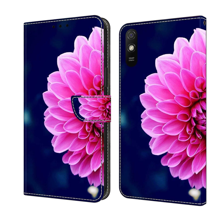 Crystal 3D Shockproof Protective Leather Phone Case, For Xiaomi Redmi 9A