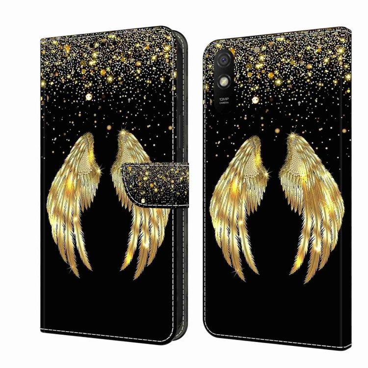 Crystal 3D Shockproof Protective Leather Phone Case, For Xiaomi Redmi 9A