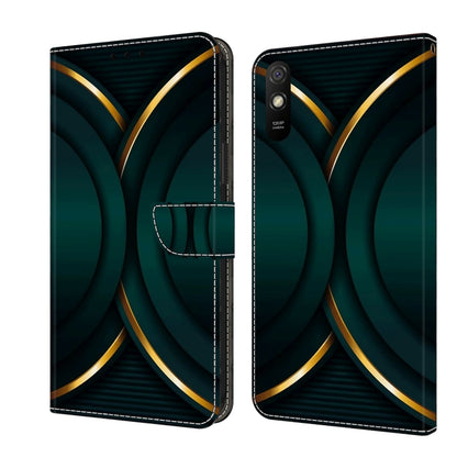 Crystal 3D Shockproof Protective Leather Phone Case, For Xiaomi Redmi 9A