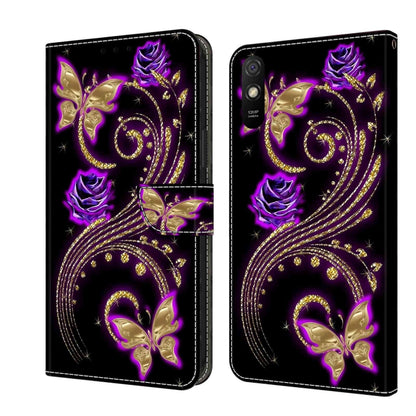 Crystal 3D Shockproof Protective Leather Phone Case, For Xiaomi Redmi 9A