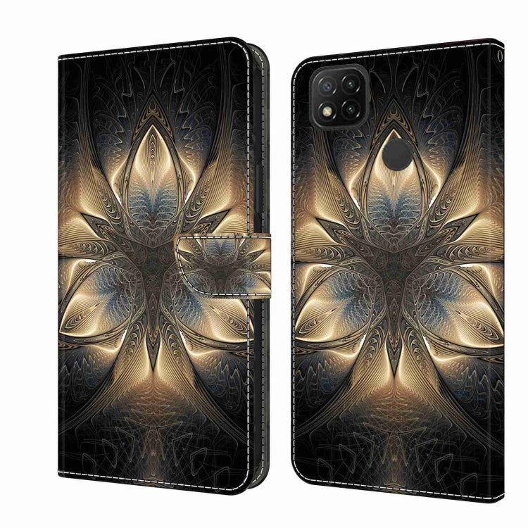 Crystal 3D Shockproof Protective Leather Phone Case, For Xiaomi Redmi 9C