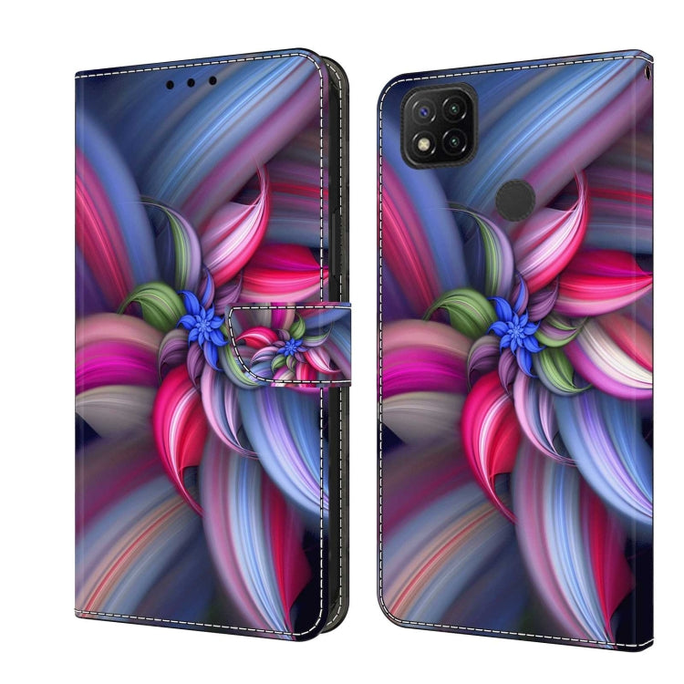Crystal 3D Shockproof Protective Leather Phone Case, For Xiaomi Redmi 9C