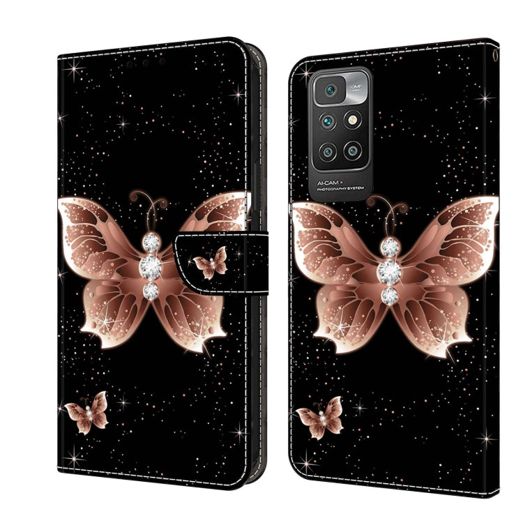 Crystal 3D Shockproof Protective Leather Phone Case, For Xiaomi Redmi 10