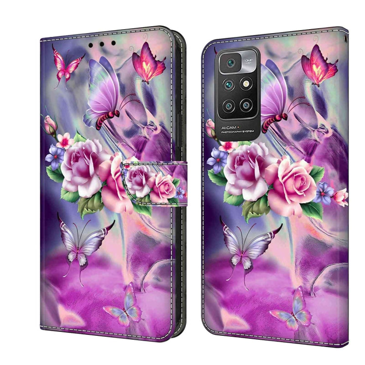 Crystal 3D Shockproof Protective Leather Phone Case, For Xiaomi Redmi 10