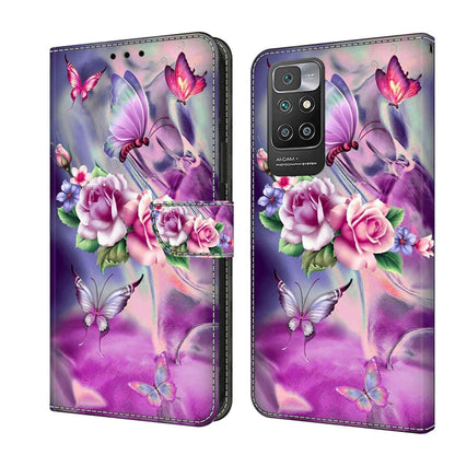 Crystal 3D Shockproof Protective Leather Phone Case, For Xiaomi Redmi 10