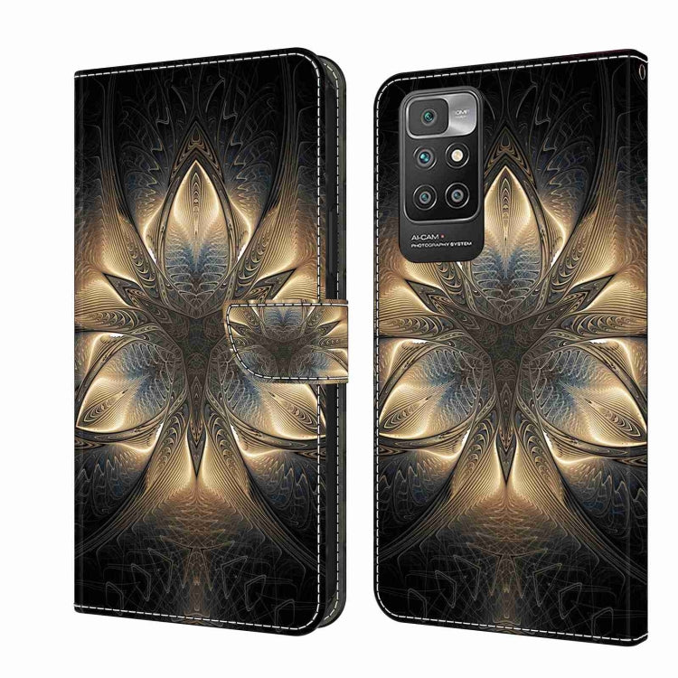Crystal 3D Shockproof Protective Leather Phone Case, For Xiaomi Redmi 10