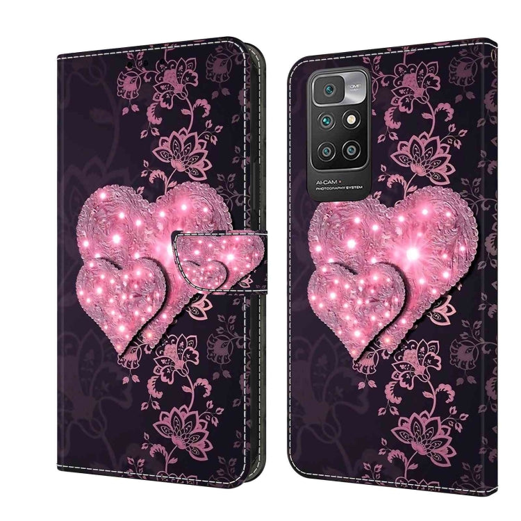 Crystal 3D Shockproof Protective Leather Phone Case, For Xiaomi Redmi 10