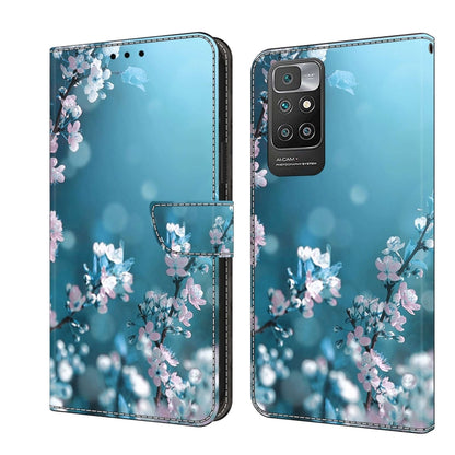 Crystal 3D Shockproof Protective Leather Phone Case, For Xiaomi Redmi 10