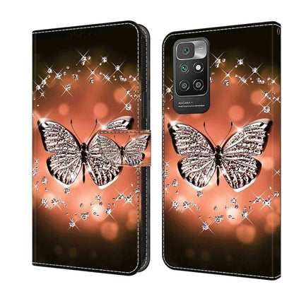 Crystal 3D Shockproof Protective Leather Phone Case, For Xiaomi Redmi 10