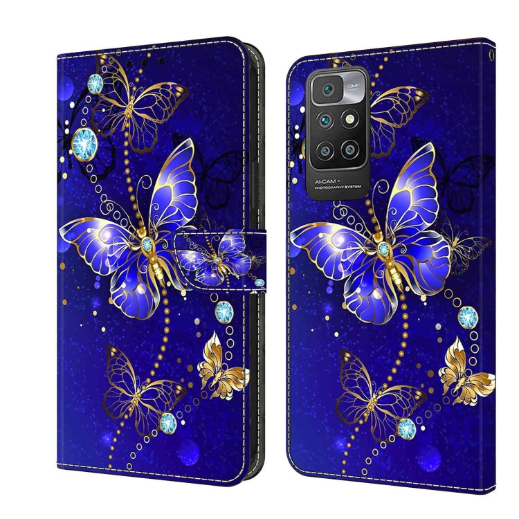 Crystal 3D Shockproof Protective Leather Phone Case, For Xiaomi Redmi 10