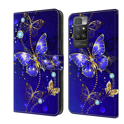Crystal 3D Shockproof Protective Leather Phone Case, For Xiaomi Redmi 10