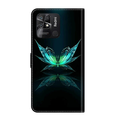 Crystal 3D Shockproof Protective Leather Phone Case, For Xiaomi Redmi 10C