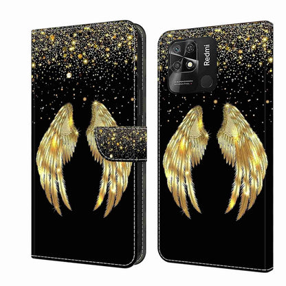 Crystal 3D Shockproof Protective Leather Phone Case, For Xiaomi Redmi 10C