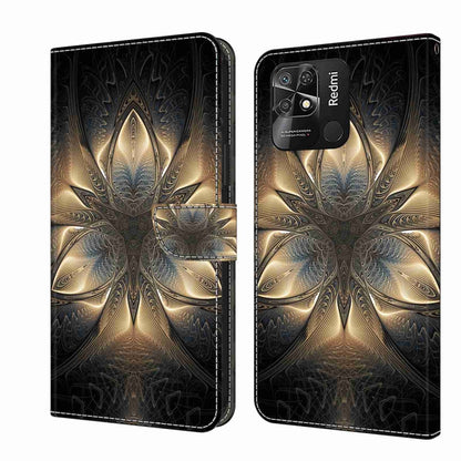 Crystal 3D Shockproof Protective Leather Phone Case, For Xiaomi Redmi 10C