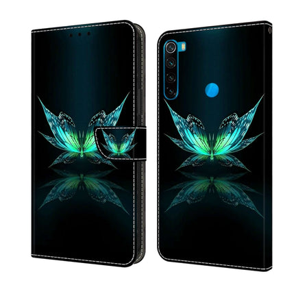 Crystal 3D Shockproof Protective Leather Phone Case, For Xiaomi Redmi Note 8