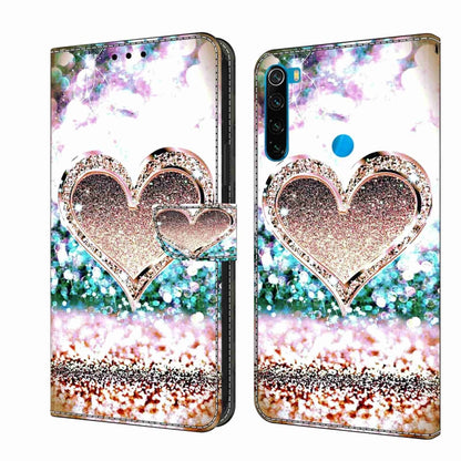 Crystal 3D Shockproof Protective Leather Phone Case, For Xiaomi Redmi Note 8