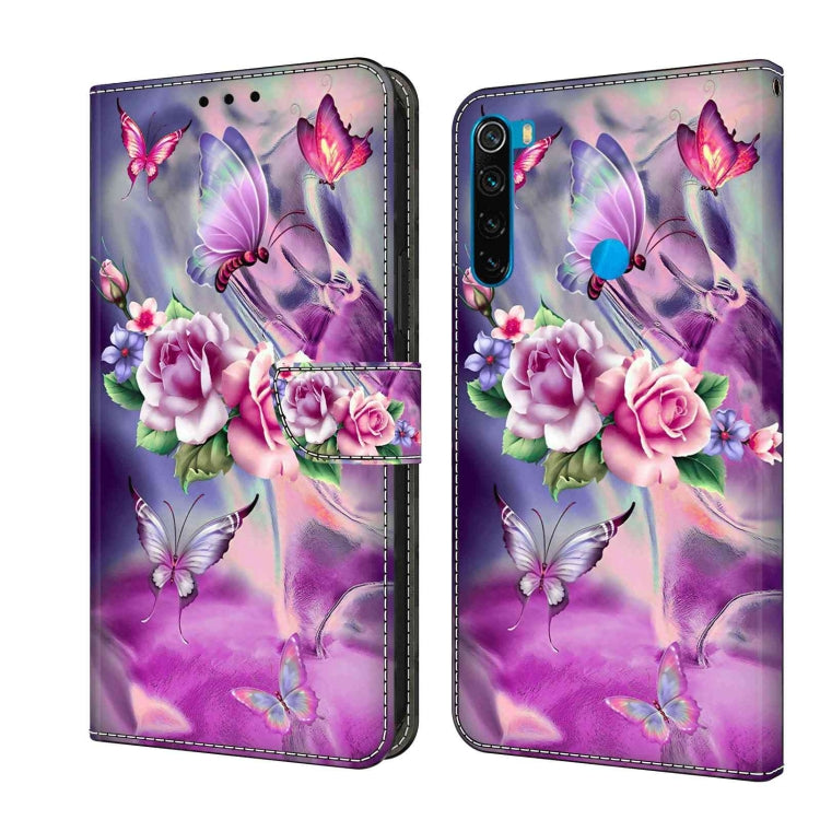 Crystal 3D Shockproof Protective Leather Phone Case, For Xiaomi Redmi Note 8