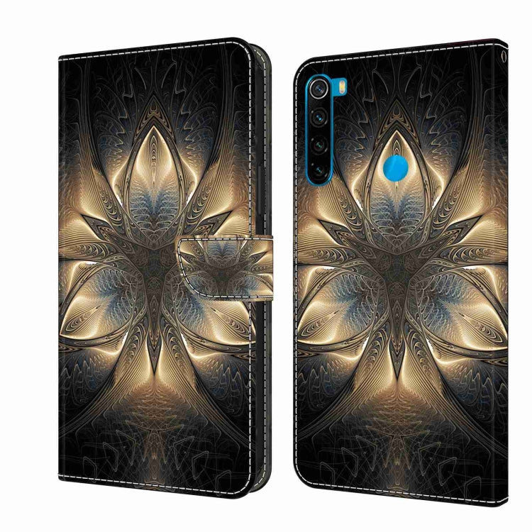 Crystal 3D Shockproof Protective Leather Phone Case, For Xiaomi Redmi Note 8