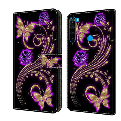 Crystal 3D Shockproof Protective Leather Phone Case, For Xiaomi Redmi Note 8