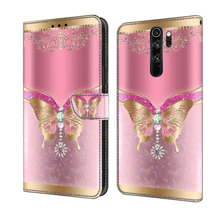 Crystal 3D Shockproof Protective Leather Phone Case, For Xiaomi Redmi Note 8 Pro