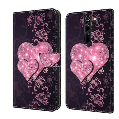 Crystal 3D Shockproof Protective Leather Phone Case, For Xiaomi Redmi Note 8 Pro